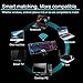 Rechargeable Keyboard and Mouse,Suspended Keycap Mechanical Feel Backlit Gaming Keyboard Mouse-Fast Charging,Wireless 2.4G Drive Free,Adjustable Breathing Lamp,Anti-ghosting,12 Multimedia Keys (Black)thumb 2