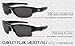 LenzFlip Polarized Replacement Lenses Compatible With Oakley FLAK JACKET XLJ Sunglasses - Gray/Black