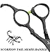 Chiulan 6inch Hair Shears Set Professional Barber Scissors Hair Cutting Stylish Thinning Shear Haircut for Salon Hairdressing Razor Edge Scissors Kit (blue screw)