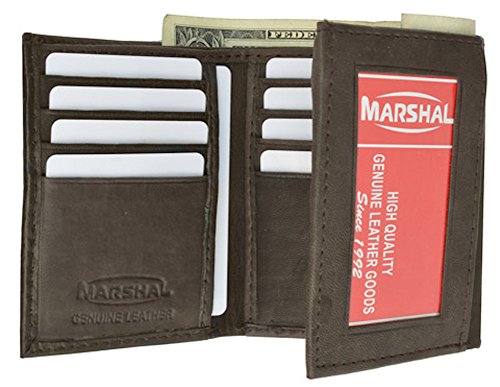 100% Genuine Leather Marshal Tri-fold Mens Walle