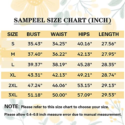 SAMPEEL Womens Tank Tops V Neck T Shirts Sleeveless Tops Floral Side Split Tanks - Image 6