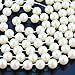 KLAREN 10 mm Large Ivory Pearls Faux Crystal Beads by The Roll for Flowers Wedding Party Decoration