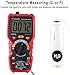 Digital Multimeter AutoRanging True RMS 6000 Counts Electrical and Continuity Tester Voltage Detection with a Lighter Diode and Resistance Test NCV Live Line Test with Lcd Backlight