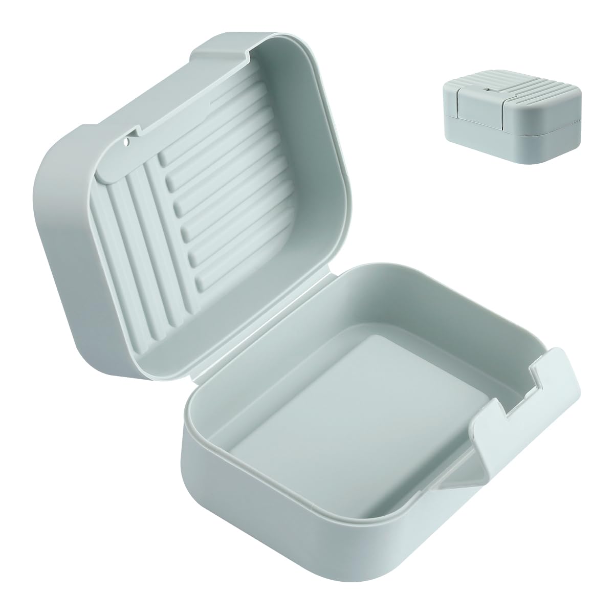 Thyonta Travel Soap Dish, Soap Dish with Lid Soap Case with Lock Soap Box Portable Soap Bar Holder Container for Washstand Washbag Travel