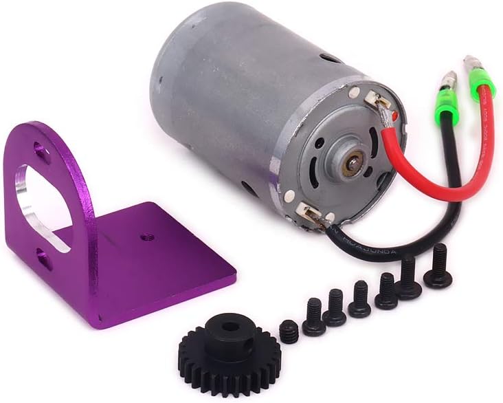 RCAWD Motor Amount + 540 Motor W/Fan A580048 Adjustable for Rc Hobby Model Car 1/18 Wltoys A959 A969 A979 K929(Purple)
