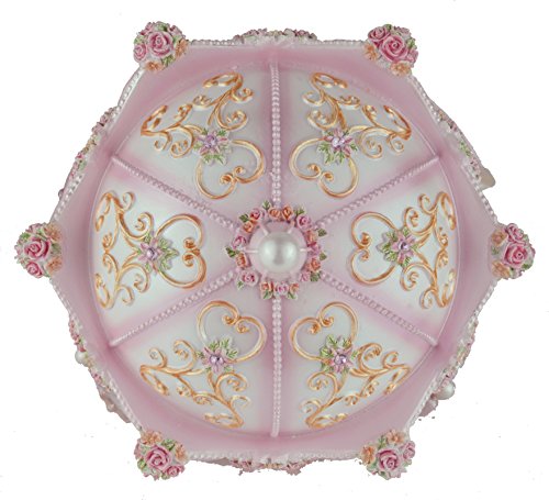 ACCOCO Large Carousel Music Box Luxury Color Change LED Light Luminous Rotating 3-horse Merry-Go-Round Music Box,Two Melody Carrying You from Castle in the Sky and Swan Lank (Pink)