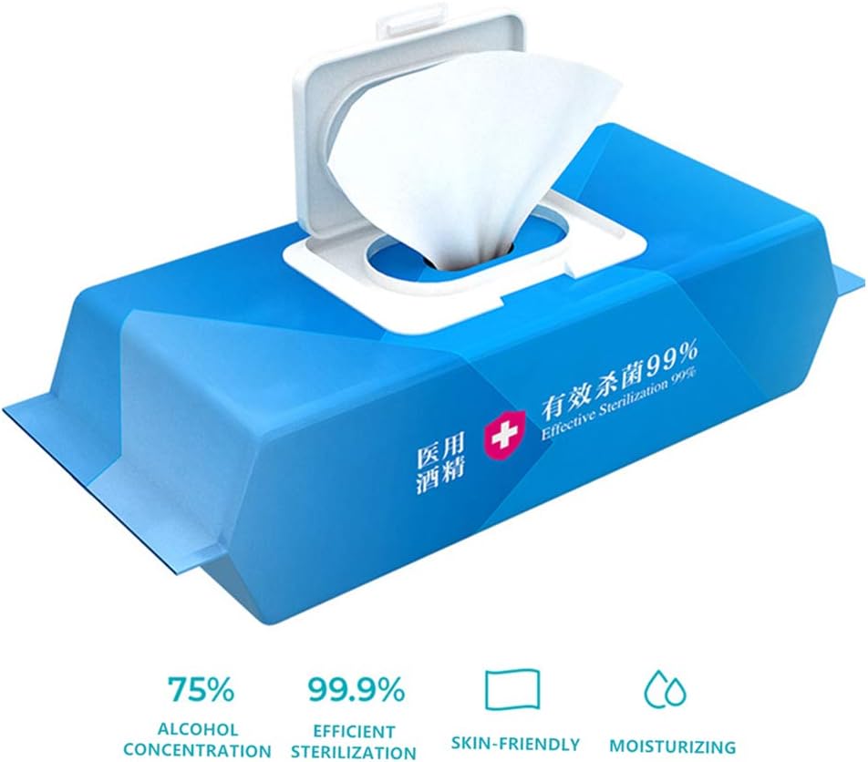 Wet Wipes 80 Pieces 550g 75% Active Ingredients EU Certification Skin-Friendly ） Large Capacity cotton pieces outdoor travel portable house cleaning Toilet paper