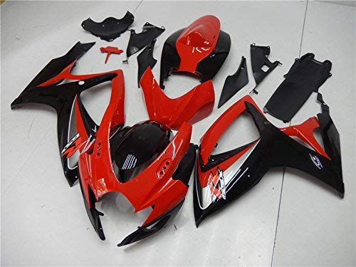 NT FAIRING Red Black Injection Mold Fairing kits Fit for Suzuki 2006 2007 GSXR 600 750 K6 GSX-R600 Aftermarket Painted ABS Plastic Motorcycle Bodywork