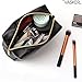 VASKER PU Leather Makeup Bag Handy Cosmetic Pouch Travel Portable Handbag Purse Toiletry Storage Bag Large Organizer with Zipper Women