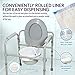 Commode Liners with Absorbent Pad - 24 Medical Grade Bedside Commode Bags for Adult Toilet Chair, Bucket or Pail | Super Absorbent Design Preserves Cleanliness & Hygiene | Odor Reduction | No Mess
