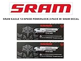 SRAM Eagle Rainbow PowerLock Chain Connector 12-Speed Chain Link w/SRAM Decal - Available in 2-Pack and 4-Pack