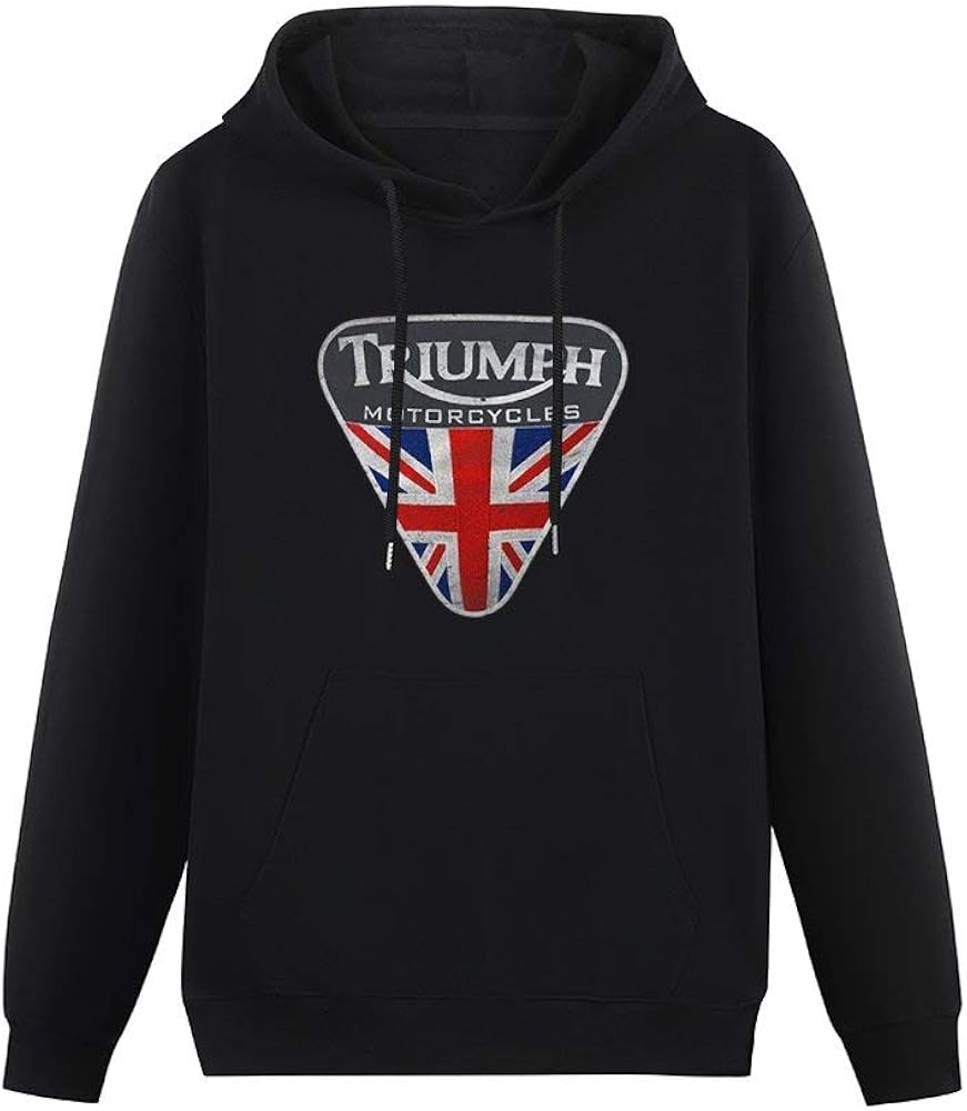 Triumph Motorcycle England Retro Male's Hoodie Amazon.fr Vêtements et