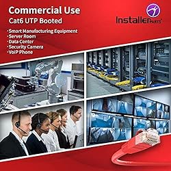 InstallerParts CAT6 Cable UTP Booted [Red] - [200