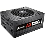 Corsair AXi Series, AX1200i, 1200 Watt (1200W), Fully Modular Digital Power Supply, 80+ Platinum Certified
