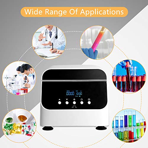 SEAAN Lab Centrifuge Machine Low Speed 0-4000 RPM Electric Laboratory Centrifuge Force 0-2100xg, Timer/Speed Control, LCD Display, Capacity 12 Pcs x 20ml,110V - Thumbnail 5
