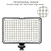 LED Video Light, SAMTIAN Ultra Bright Dimmable Camera Photo Light Panel for Canon Nikon Pentax Panasonic Sony Samsung and Olympus Digital SLR, 950LM, 93CRI+, Rechargeable Battery Included