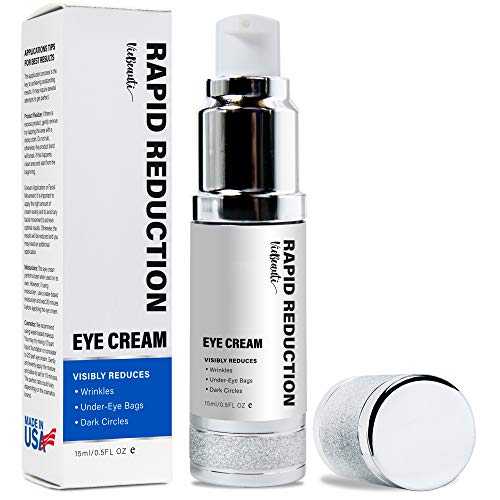 Viebeauti Rapid Reduction Eye Cream – Made in the USA – Instantly and Visibly Reduce Under-Eye Bags, Wrinkles, Dark Circles, Fine Lines & Crow’s Feet.