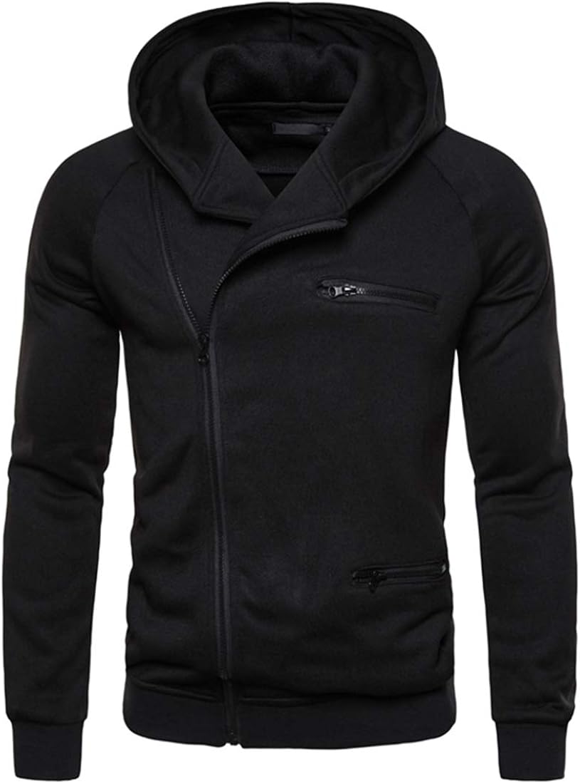 MEDUOLA Herren Kapuzenpullover Mit Camouflage Design - Halb Reißverschluss Hoodie Mit Armtaschen