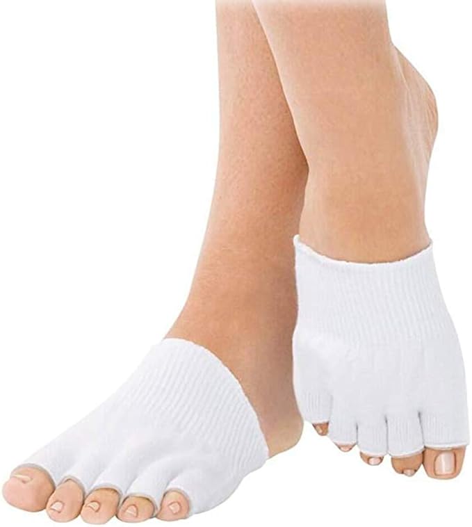 Gent House GelLined Compression Toe Separating Socks Pads of Support for Heel Pain Relief Toe