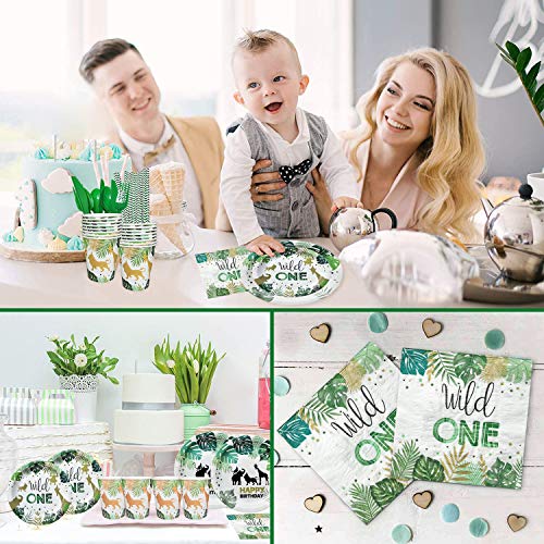 NAIWOXI Wild One Birthday Decorations Safari Birthday Decorations