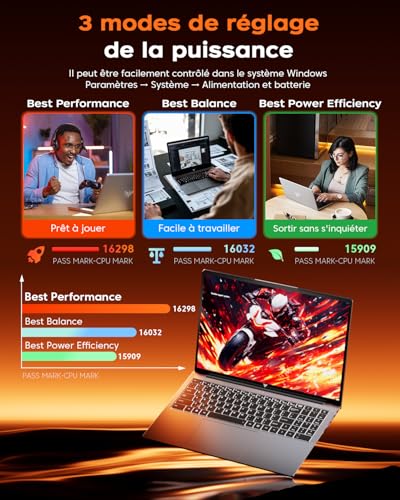ACEMAGIC Ryzen 7 7730U Laptop (Up to 4.5Ghz) Metal Case 16GB RAM DDR4 512GB SSD Support Extensions 4TB, Backlit Keyboard, 1200 FHD, 3 x USB3.2, WiFi 6, BT5.2, Laptop 16 Inches