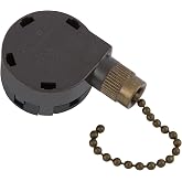 ZE-268S5 Ceiling Fan 4-Speed 5-Wire Pull Chain Switch Replacement Parts - Bronze Chain
