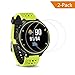 TedGem Screen Protector for Garmin Forerunner 235 230 225 620 630,HD Clear Film Tempered Glass Film for Garmin Forerunner GPS Running Watch, 9H Hardness,Shatterproof, Delicate Touch,2-Pack