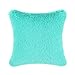 CaliTime Super Soft Throw Pillow Case Cover Plush Faux Fur 18 X 18 Inches Turquoise