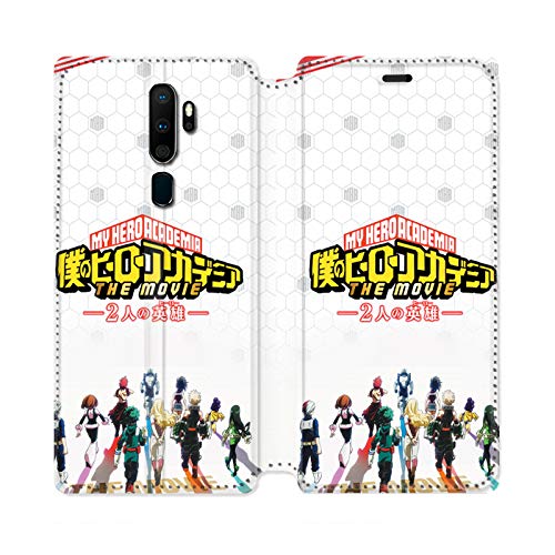 Leather Wallet Case for Oppo A9 (2020) Manga My Hero Academia White