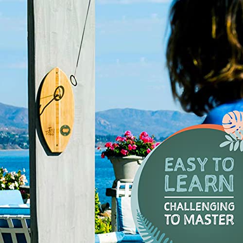 Tiki Toss Ring Toss Game for Adults 13 Inch Surfboard Edition Hook