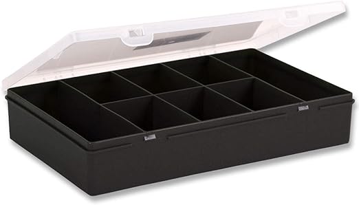 Wham 3 01 Organiser 29 Centimeter With 8 Divisions Black Clear