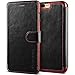iPhone 7 Plus Case, VRS Design [Layered Dandy Series] Slim Fit Premium PU Leather Wallet with 3 Card Slots (Black)