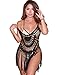 BIUBIU Swimsuit Cover Ups for Women,Summer Beach Sexy Bikini Lace Tassels Swimsuit Cover Ups Black XL