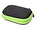 Golf GPS Case by CaseSack, Specially Designed for IZZO Swami 4000+ Golf GPS, and Swami 4000, Swami 5000 Golf GPS Rangefinder; Garmin Approach G30, G6, G7 (Black with Green Zip)