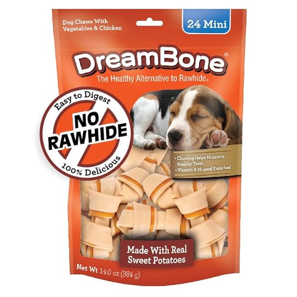 DREAMBONE SWEET POTATO DOG CHEW (24 PIECE/PACK), MINI