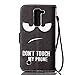 LG K7 Case Tribute 5 Case,LG K8 Case Escape 3 Case Treasure LTE Case,Easylife PU Leather Wallet Case Flip Folio Stand With ID Credit Card Slots Lanyard Protective Cover For LG Phoenix 2(do not touch)