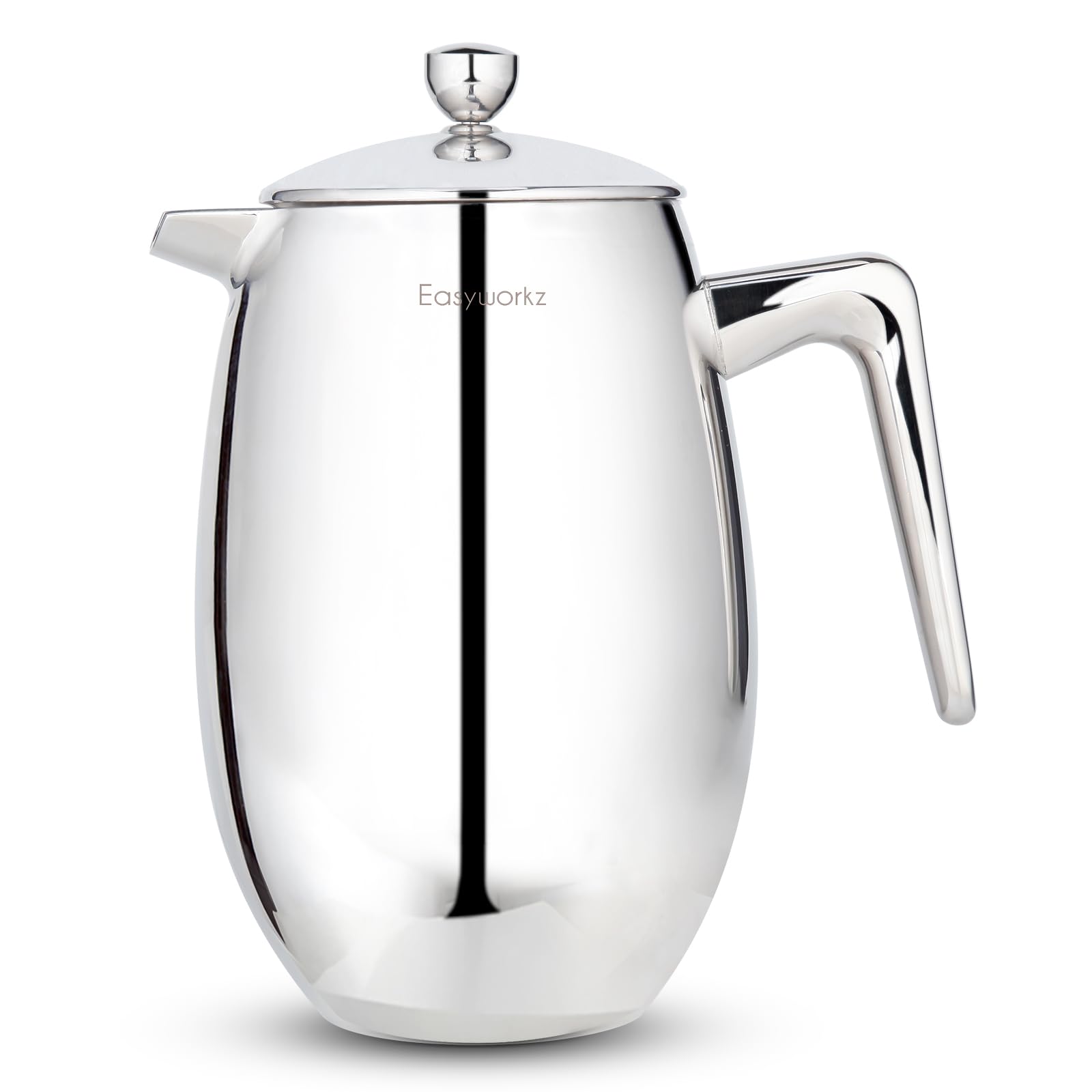 Easyworkz Nando Double Wall French Press Coffee Maker 1000ml Stainless Steel Insulated Thermal Cafetiere