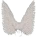 Loftus International Halloween Costume Accessory Large Angel Wings, One Size, White