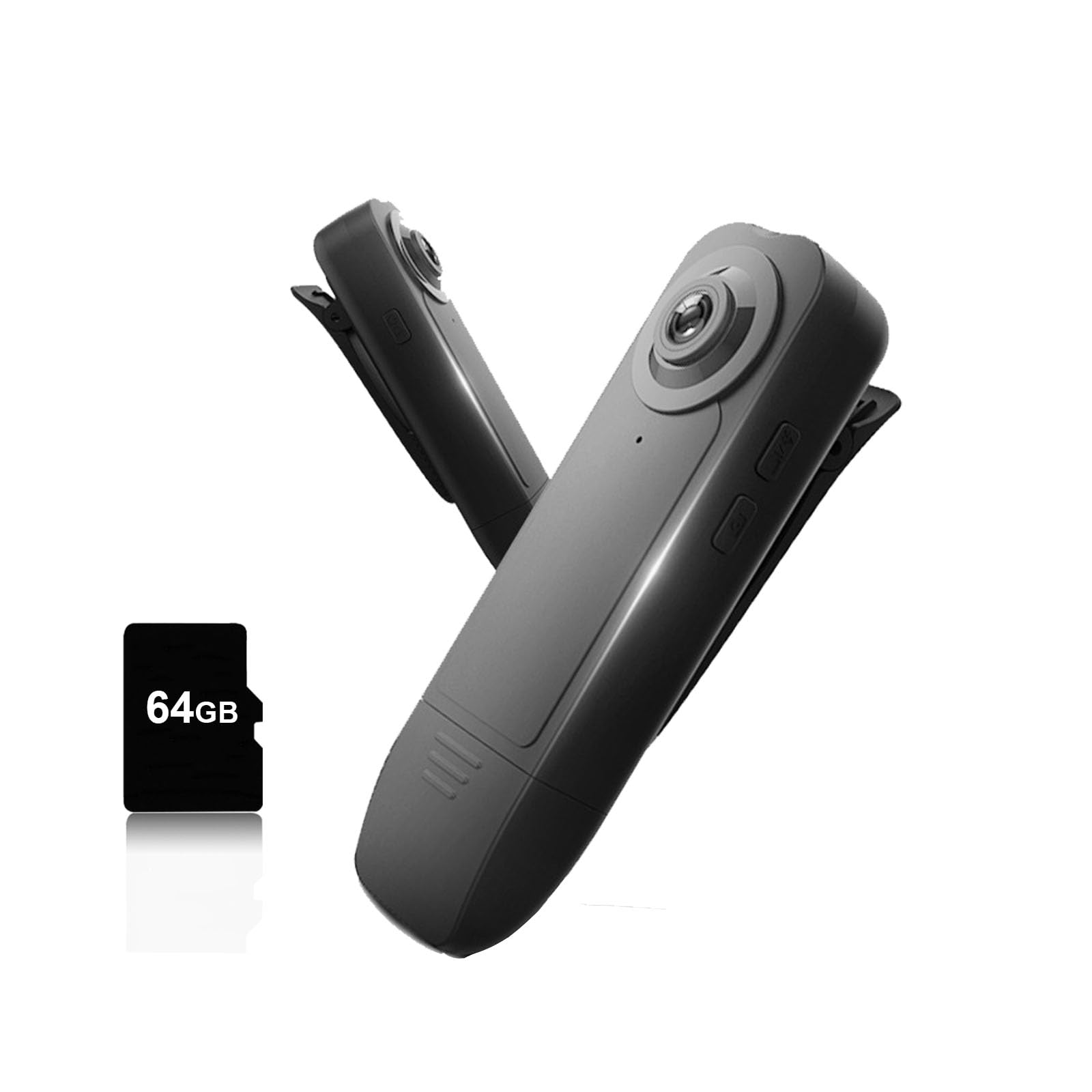Photo 1 of Ahheyie 1080P Body Camera with 64GB Memory Card, Night Vision Camcorder 4-6 HR Battery Life Wearable BodyCam for Indoor/Outdoor