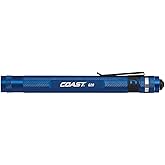 COAST® G20 Inspection Beam LED Penlight with Adjustable Pocket Clip and Consistent Edge-To-Edge Brightness, Blue, 54 lumens