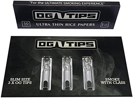 3 OG Tips Slims + Organic Thin Rice Paper
