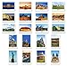 UNESCO postcard set of 20. Made in USA. Quality post card variety pack depicting UNESCO word heritage sites postcards.