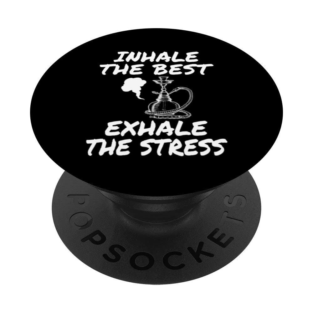Inhale Hookah - Funny Stress Release Shisha Smoking Lover PopSockets Swappable PopGrip