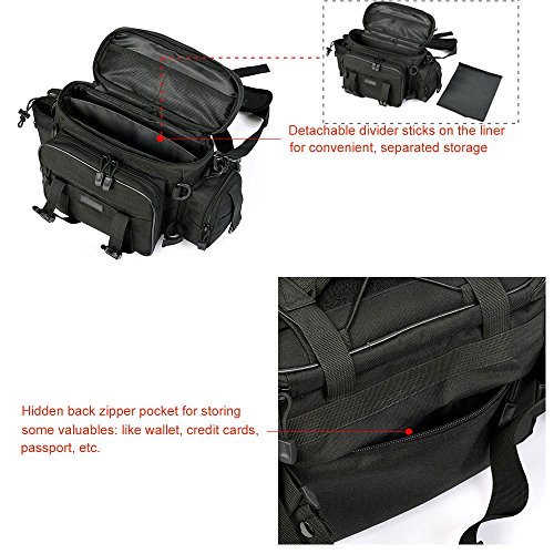 image for DYJ Fishing Bag Portable Outdoor Fishing Tackle Bags, Multiple Waist B