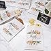 Juvale Paper Bags for Cookies & Treats - 7.5 x 5 in, White, 100 Pack - Thank You Pouches with Flowers & Floral Paper Party Favors - Wedding Favor Candy Bags