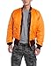 Alpha Industries MA-1 Bomber Flight Jacket - Fighter Pilot Flight Jacket - Maroon, M