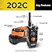 Dogtra 202C Two Dogs Remote Training Collar – 1/2 Mile Range, Waterproof, Rechargeable, Shock, Vibration – Includes PetsTEK Dog Training Clickerthumb 3