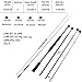 Burning Shark 4-Piece Fishing Rods, 24-Ton Carbon Fiber Fishing Pole with Tetra Axial Carbon Construction,EVA Fore Grip
