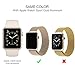 FARSIC Wrist Band for 38mm - Magnet Lock, No Buckle Needed, Soft, Smooth - Stainless Steel Link Bracelet Strap Replacement Wrist Band - Gold