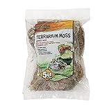 Zilla Reptile Terrarium Bedding Substrate Beaked Moss, 5-Quart